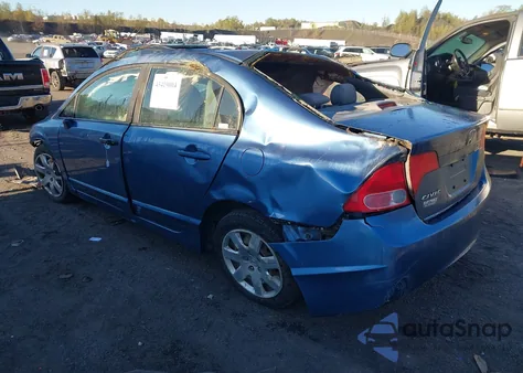 2008 Honda Civic Lx z USA, uszkodzony, nr VIN 1HGFA16508L010071